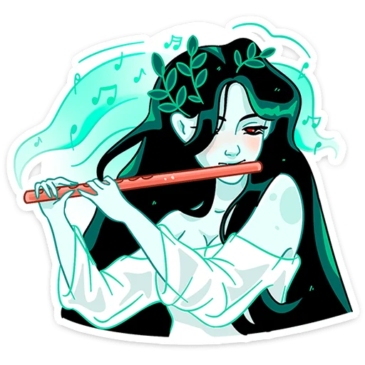 🪈 Стикер «Русалка Леся» для Telegram