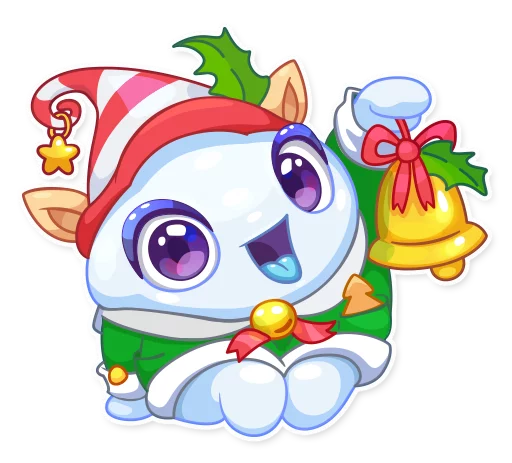 😀 Стикер «Пусть идет снег» для Telegram