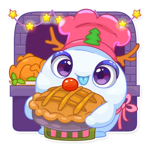 😋 Стикер «Пусть идет снег» для Telegram