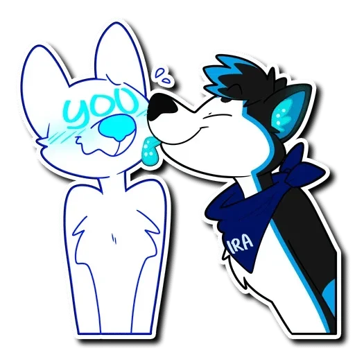 😜 Стикер «Lick me pls» для Telegram