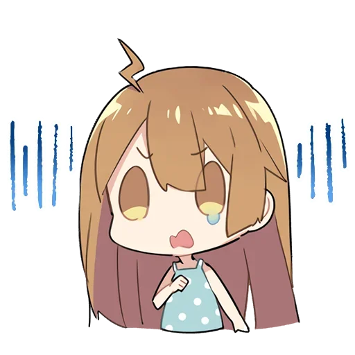 🥲 Стикер «Летняя–тян» для Telegram