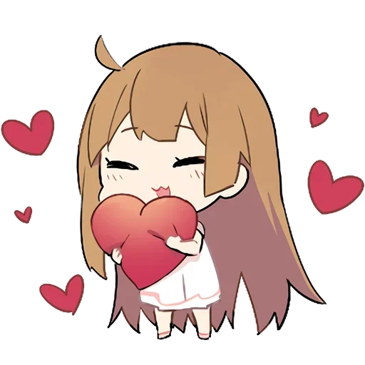 ❤️ Стикер «Летняя–тян» для Telegram