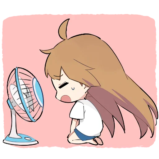 😅 Стикер «Летняя–тян» для Telegram