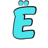 🙂 Эмодзи «Летний шрифт» для Telegram