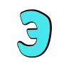 🙂 Эмодзи «Летний шрифт» для Telegram