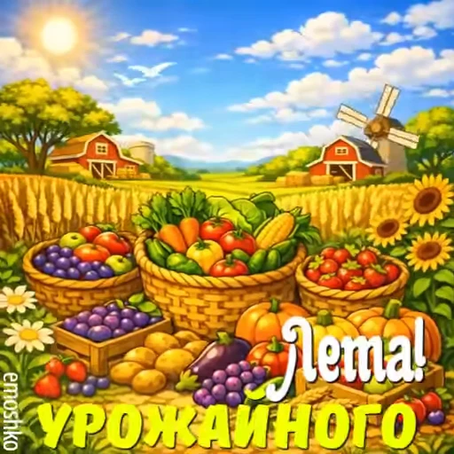 ☀️ Стикер «Лето» для Telegram