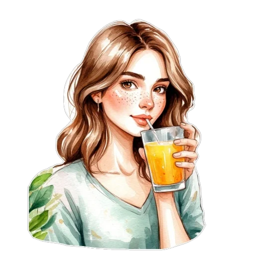 🧃 Стикер «Лето» для Telegram