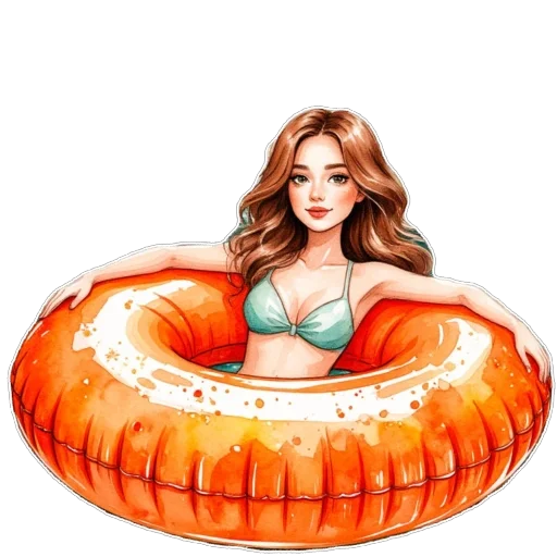🌊 Стикер «Лето» для Telegram