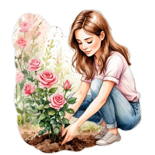 🌹 Стикер «Лето» для Telegram
