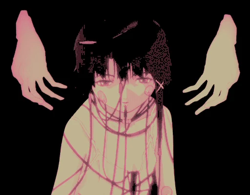 📱 Стикер «Glitch Lain» для Telegram