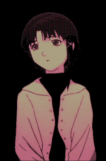 📱 Стикер «Glitch Lain» для Telegram