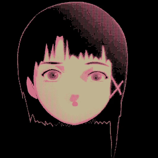 📱 Стикер «Glitch Lain» для Telegram