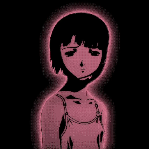 📱 Стикер «Glitch Lain» для Telegram