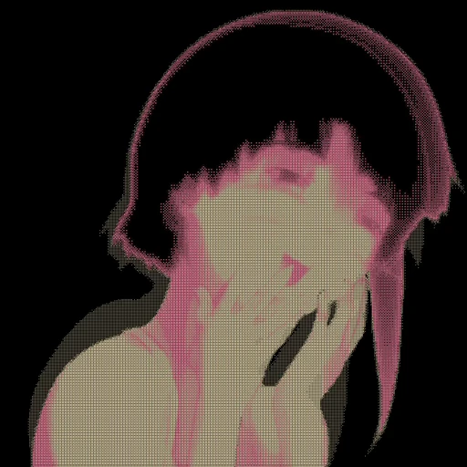 📱 Стикер «Glitch Lain» для Telegram