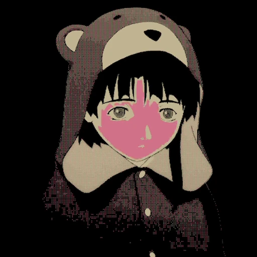 📱 Стикер «Glitch Lain» для Telegram