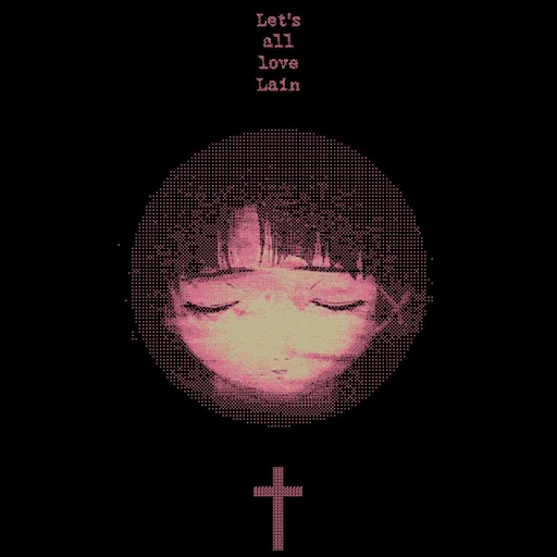 📱 Стикер «Glitch Lain» для Telegram
