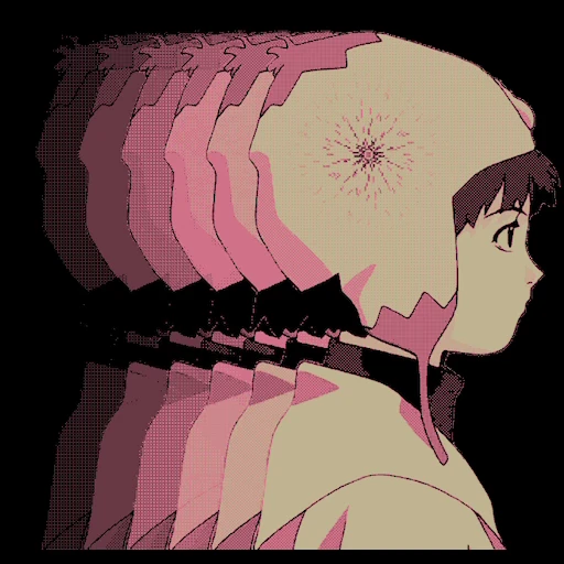 📱 Стикер «Glitch Lain» для Telegram
