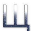 Стикер 38 letters. Blue fireflies from