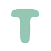 🧼 Эмодзи «Бирюзовые буквы в шоколаде» для Telegram