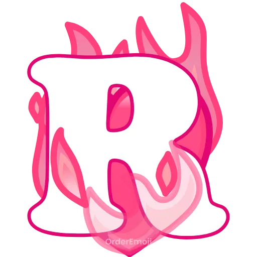 Стикер 18 pink letters #forgirls #pink #color