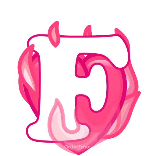 Стикер 6 pink letters #forgirls #pink #color