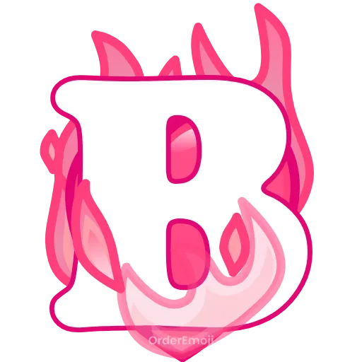 Стикер 2 pink letters #forgirls #pink #color