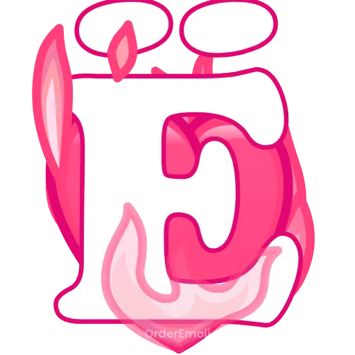 Стикер 57 pink letters #forgirls #pink #color