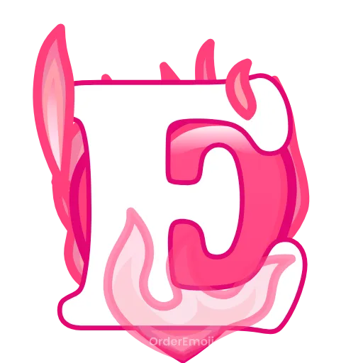 Стикер 5 pink letters #forgirls #pink #color