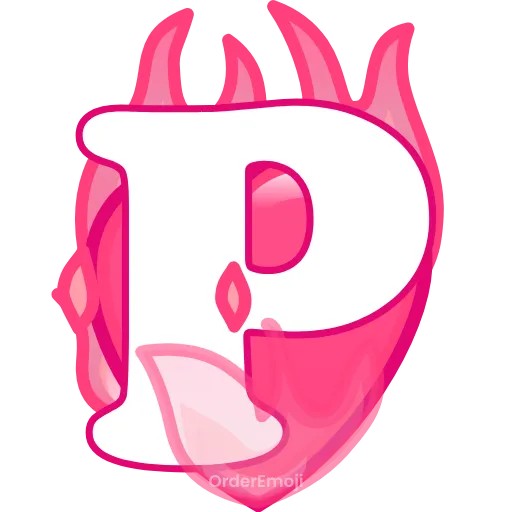 Стикер 16 pink letters #forgirls #pink #color
