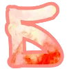 💲 Эмодзи «Orange font - буквы оранжевые» для Telegram