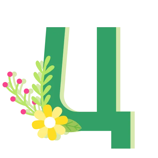 Стикер 44 буквы летом