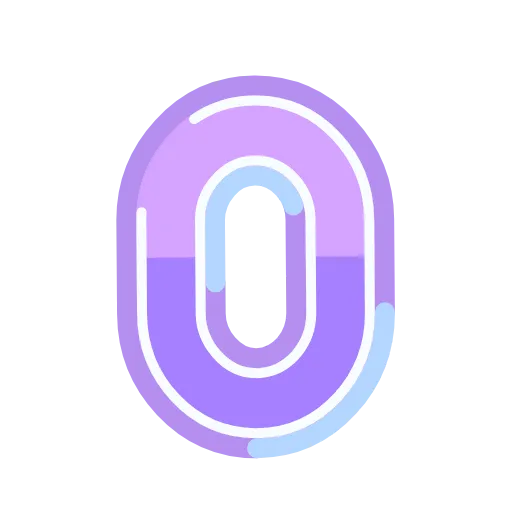 ✨ Эмодзи «Фиолетовые буквы анимированные» для Telegram