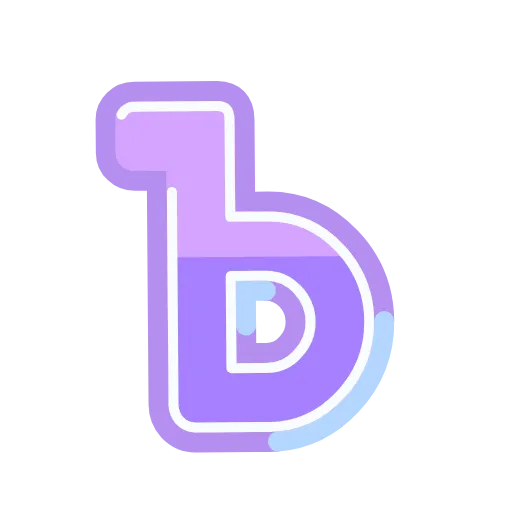 ✨ Эмодзи «Фиолетовые буквы анимированные» для Telegram