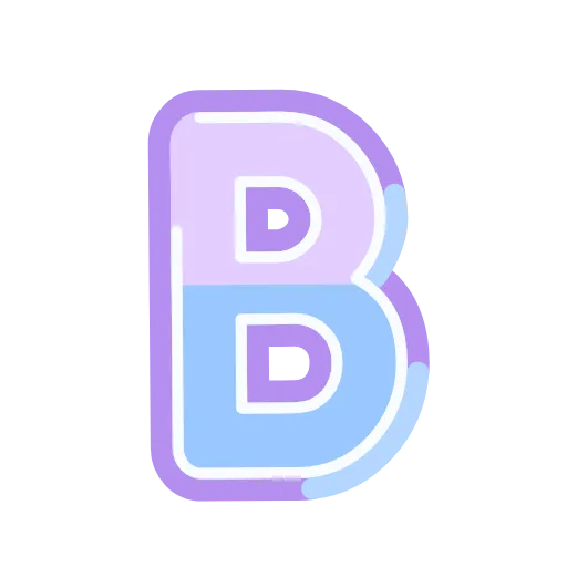 ✨ Эмодзи «Фиолетовые буквы анимированные» для Telegram