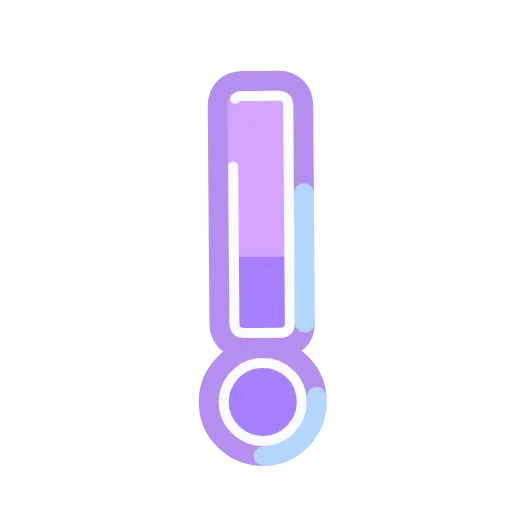 ❕ Эмодзи «Фиолетовые буквы анимированные» для Telegram