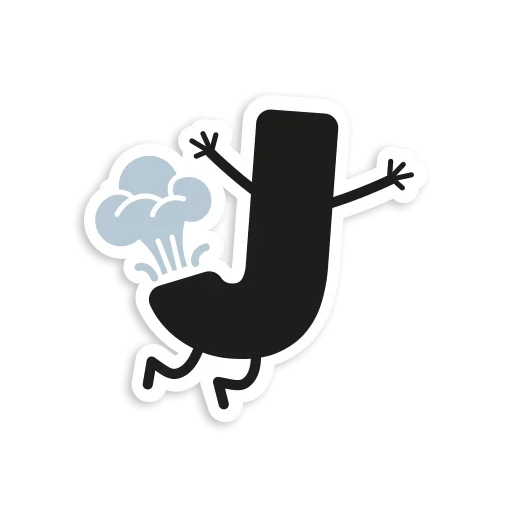 😴 Стикер «Letter Stickers» для Telegram