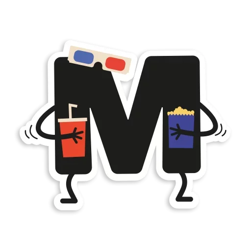 😲 Стикер «Letter Stickers» для Telegram
