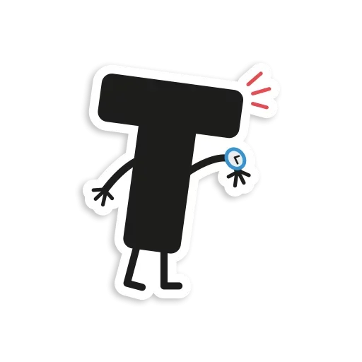 🥴 Стикер «Letter Stickers» для Telegram