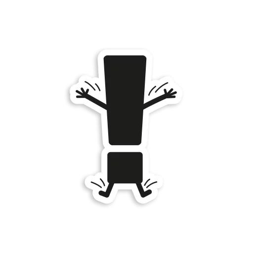 😲 Стикер «Letter Stickers» для Telegram