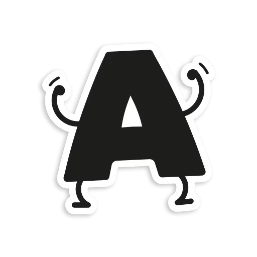 Стикерпак Letter Stickers для Telegram