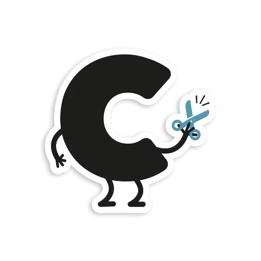 🙄 Стикер «Letter Stickers» для Telegram