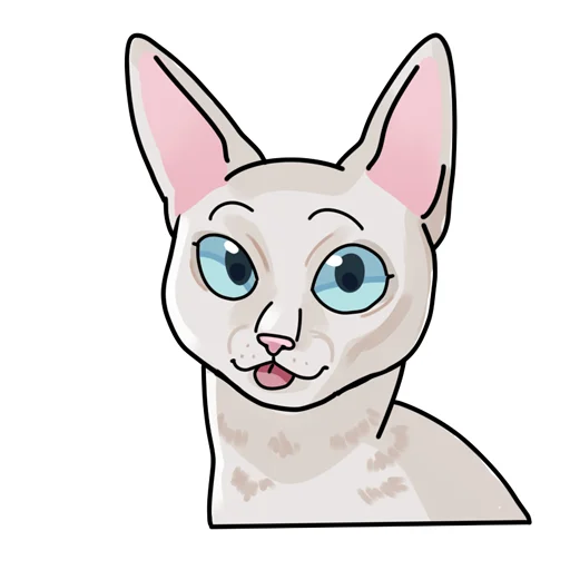 😛 Стикер «Летучий Арт» для Telegram