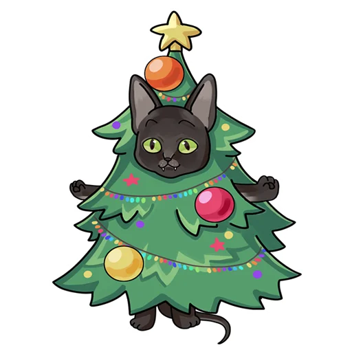🎄 Стикер «Летучий Арт» для Telegram