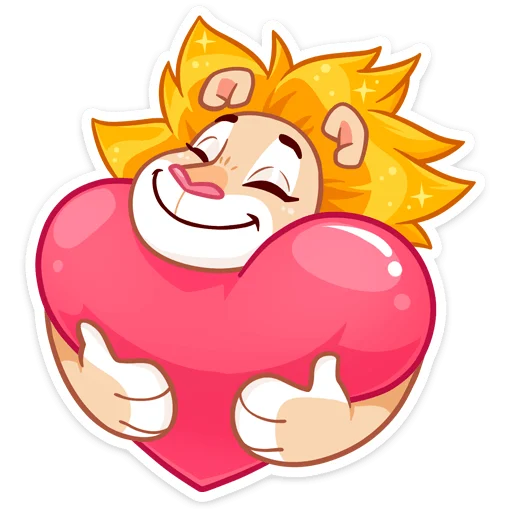 ❤️ Стикер «Лёва» для Telegram