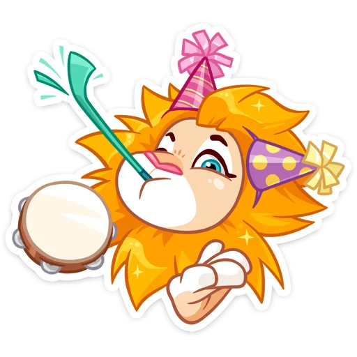 🥳 Стикер «Лёва» для Telegram