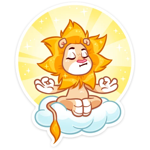 🧘‍♂️ Стикер «Лёва» для Telegram