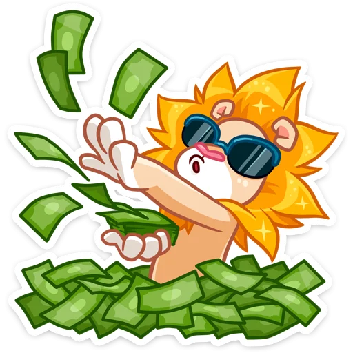 💰 Стикер «Лёва» для Telegram