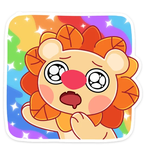 🤩 Стикер «Лёвик» для Telegram