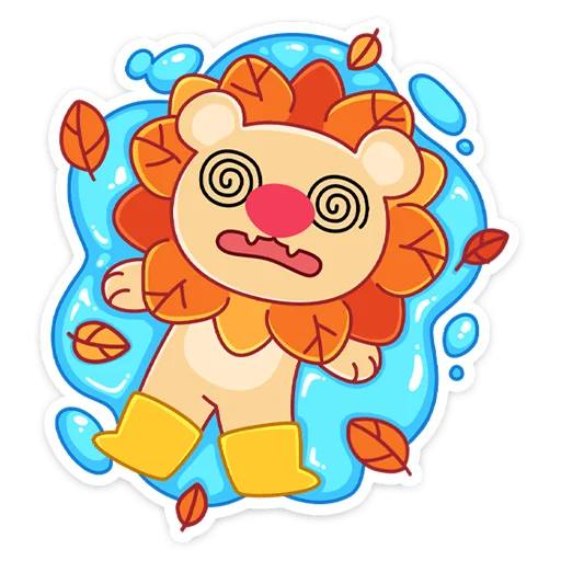 😵‍💫 Стикер «Лёвик» для Telegram