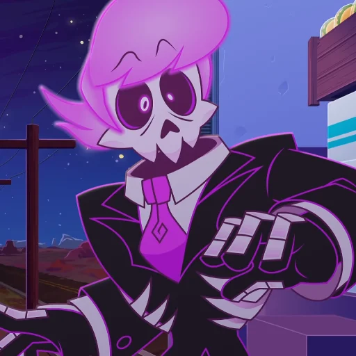 💀 Стикер «Lewis Pepper - Mystery Skulls» для Telegram